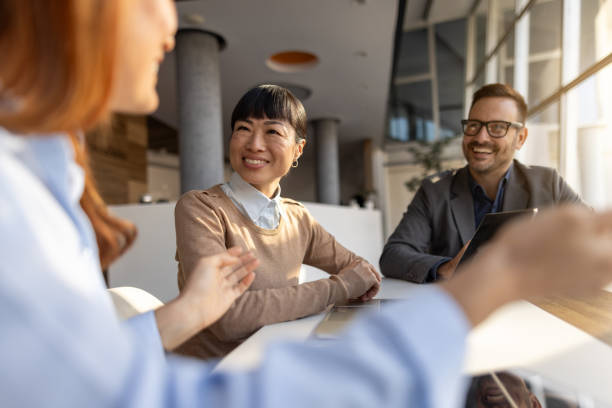 istock Business people having a meeting in the office 2205734554