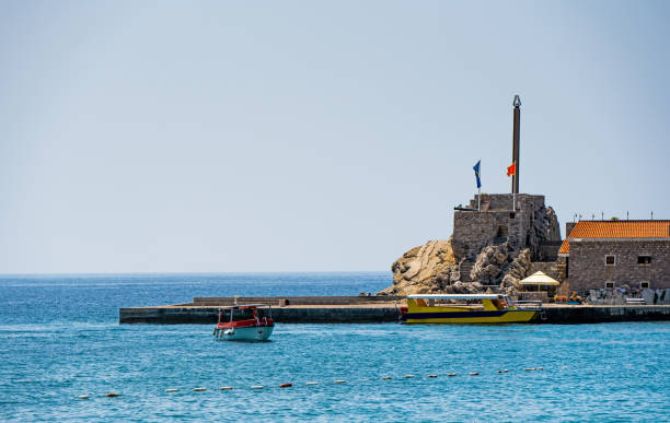 istock Yachts port in Montenegro 2205736911