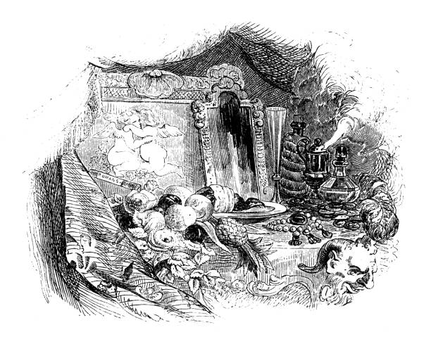 istock Gulliver's Travels by Jonathan Swift, antique illustration (1856) 2205738698