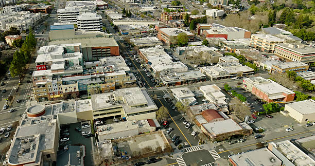 istock High Angle Aerial Shot of Walnut Creek, CA 2205742768