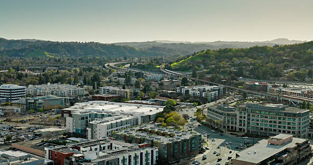 istock Interstate and Surface Street Traffic in Walnut Creek, CA - Aerial Shot 2205742945