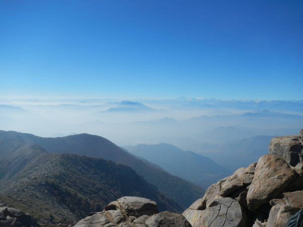 Photo from the top of a chilean mountain