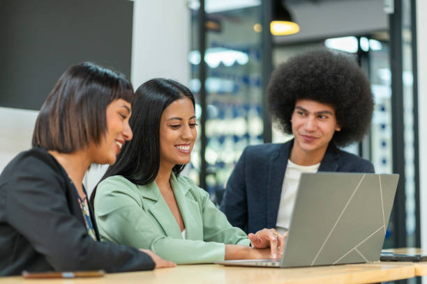 istock Group of young business team in modern office 2205747928