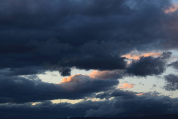 gorgeous colorful clouds view in the sky. High quality photo
