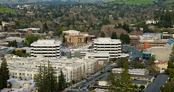 istock Drone Shot of Buildings in Walnut Creek, CA 2205755880