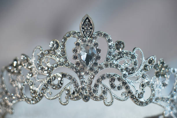 istock Royal golden diadem with diamonds 2205756692