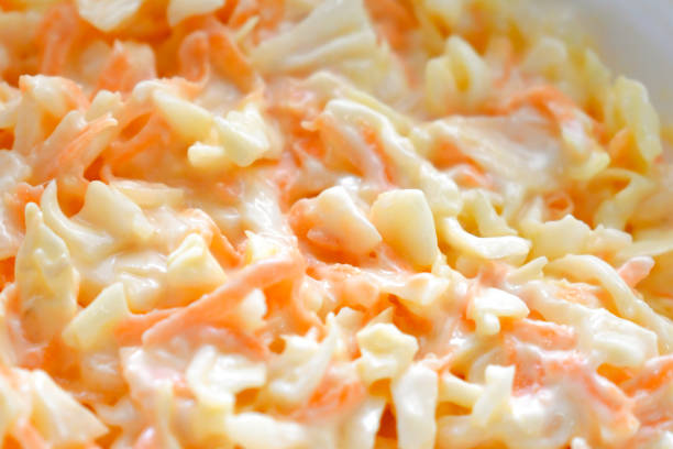 istock Coleslaw salad with carrot and cabbage. 2205765725