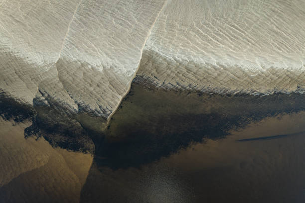 Abstract sand and water formation