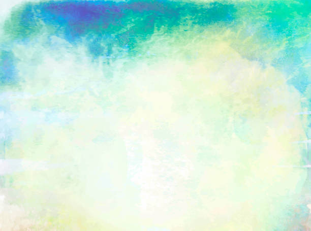 istock Abstract watercolor background. Green. Turquoise. Blue. White. Yellow. 2205766567