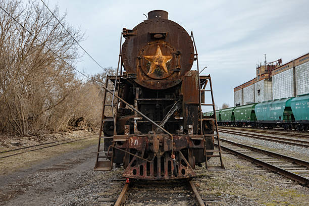 istock Old rusty abandoned steam locomotive 2205778250