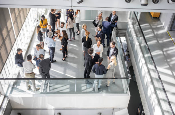 istock Diverse Business Professionals Engaged in Networking 2205781717