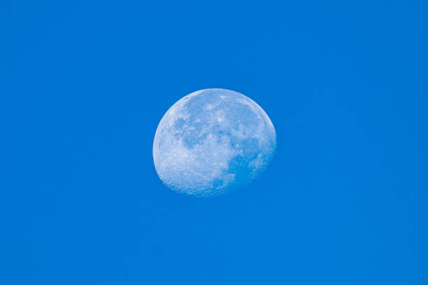 Photorealistic 3D illustration of a crescent moon