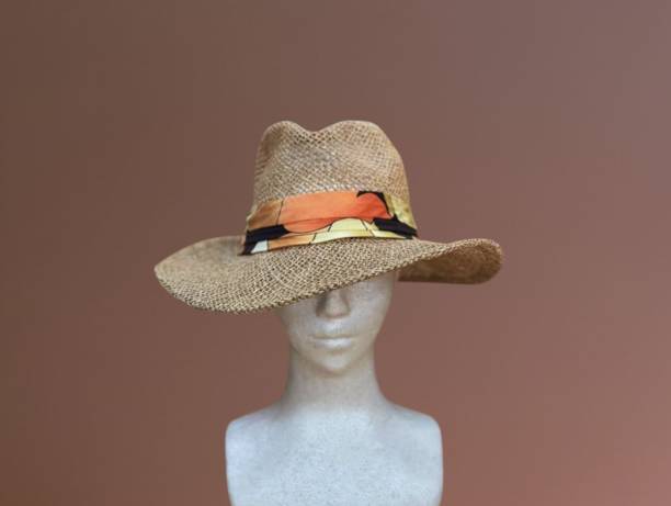 istock Wide-brimmed straw hat made from rope 2205807156