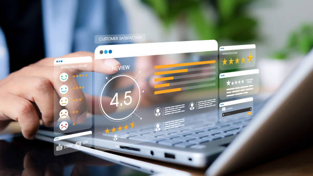 istock Customer review satisfaction feedback survey concept. Customer can evaluate quality of service leading to reputation ranking of business. 2205813249