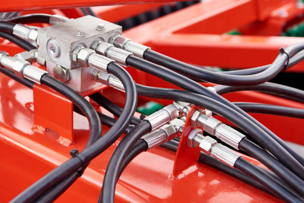 istock Hoses of hydraulic machine 2205815530