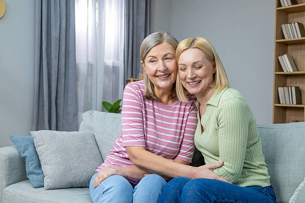 istock Two friends spending time together and feeling peaceful 2205818858
