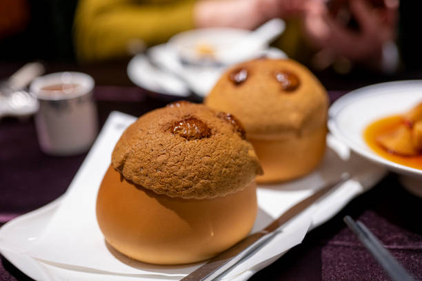 Pineapple buns in Cantonese style tea restaurants