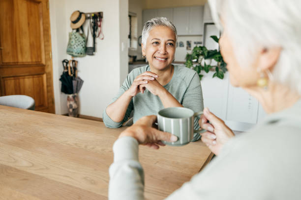 istock Every Sip, A Story: Elderly Women Sharing Moments 2205827118