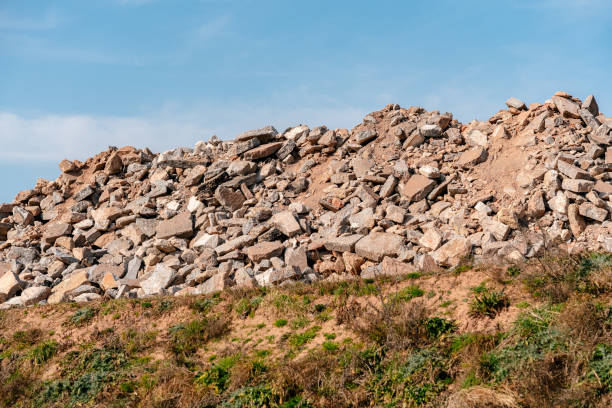 istock Pile of Rocks Under Blue Sky in a Natural Setting 2205827253