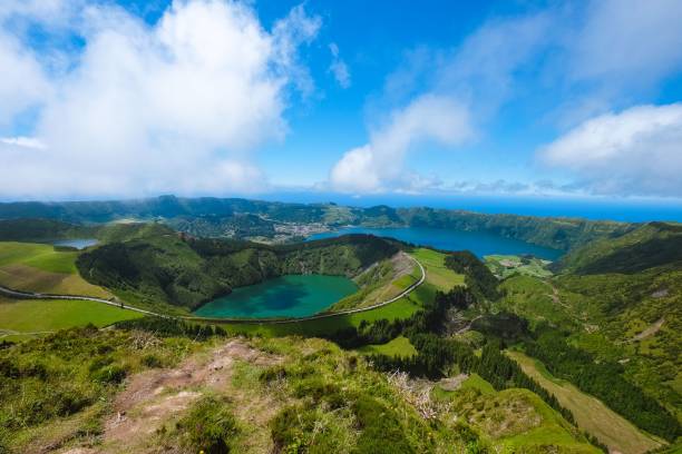 istock Scenic view of Sete Cidades lakes 2205827400