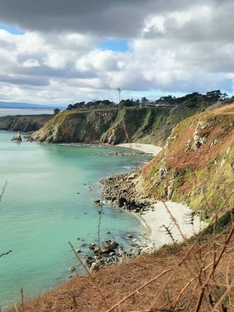 istock Scenic rocky coastline in Howth, Ireland. 2205829635
