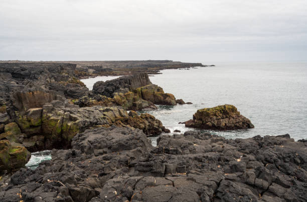 The Brimketill lava rock pool in Iceland