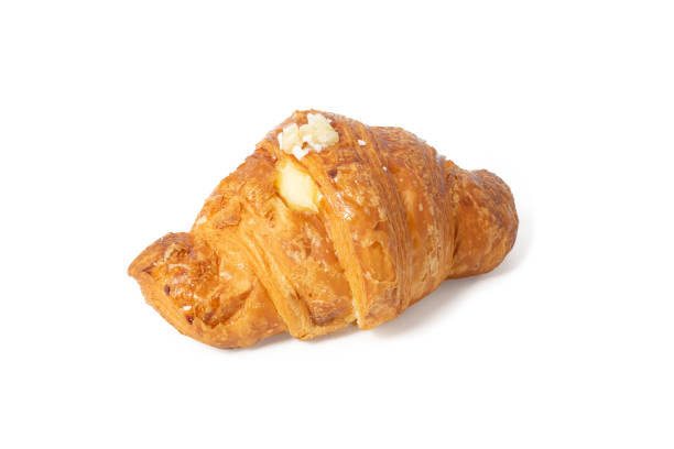 istock Croissants for breakfast on white background 2205835829