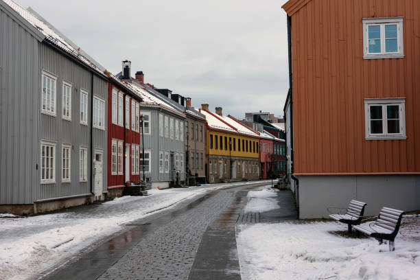 istock Norwegian coastal towns in winter- Trondheim 2205836993