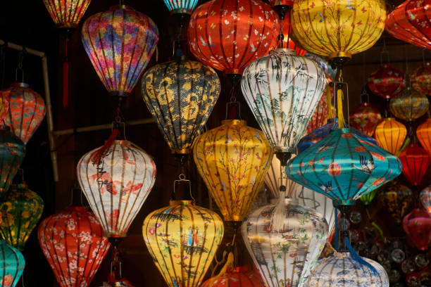 istock Lanterns in Hoi An ancient town at night 2205838744