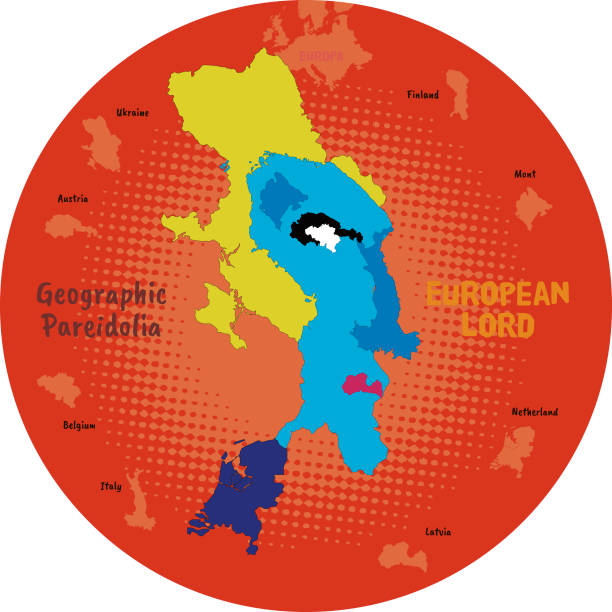 istock figures and portraits consisting of geographical maps 2205845237