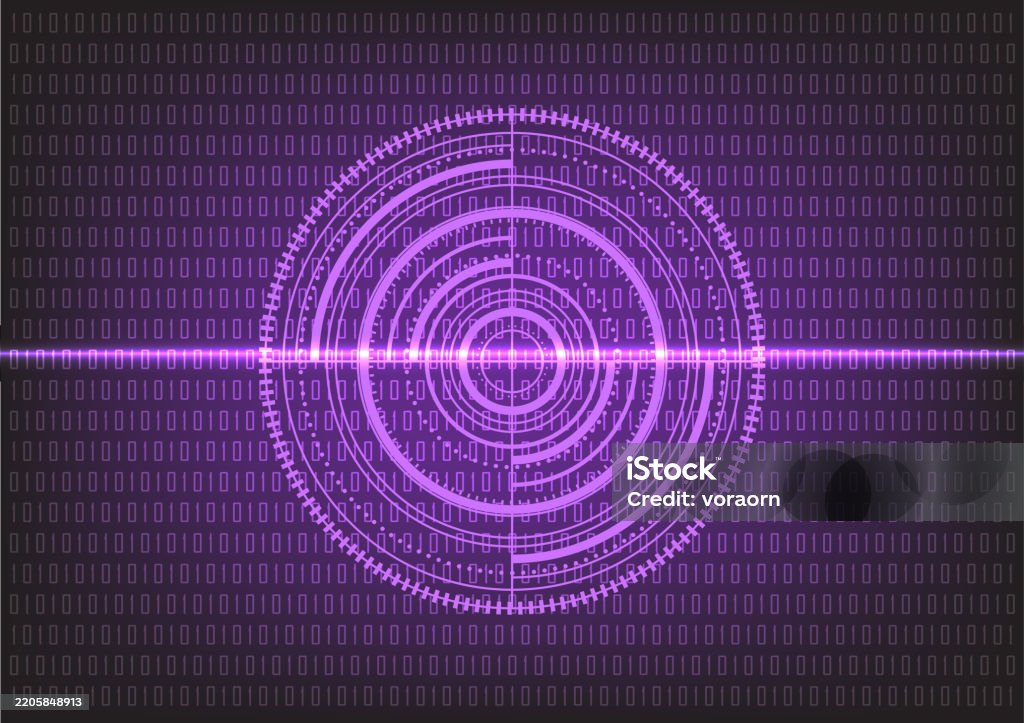 Tech Wheel On Code Stock Illustration - Download Image Now - Big Data ...