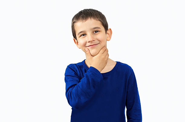 istock Little boy planning a good idea 2205856047