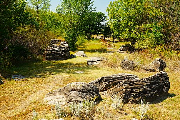 istock Rock City Kansas.  Sandstone concretions and toadstools. 2205858863