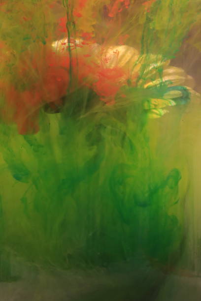 istock Colorful Ink Over Flowers 2205862198