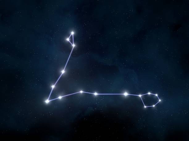 istock Constellation Pisces in the sky isolated. 2205865168