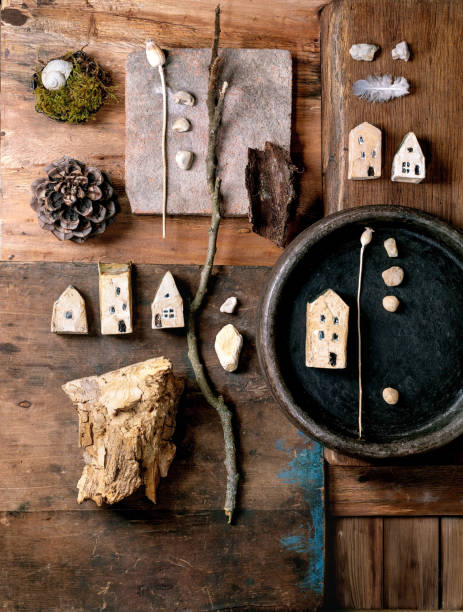 istock creative design flat lay wooden nature 2205866784