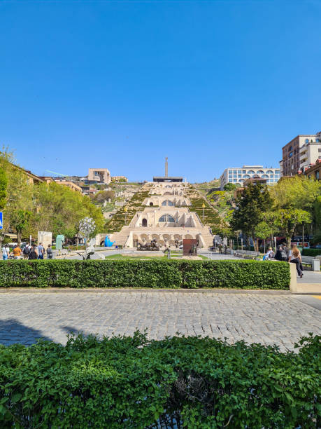 Yerevan, Armenia - April 19, 2024 : The Cascade Complex in Yerevan in Armenia.