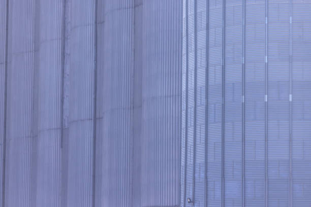 Huge silos, close-up
