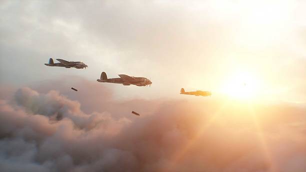 istock Heinkel He 111. German airliner and medium bomber. World War II. 3d rendering. 2205873714