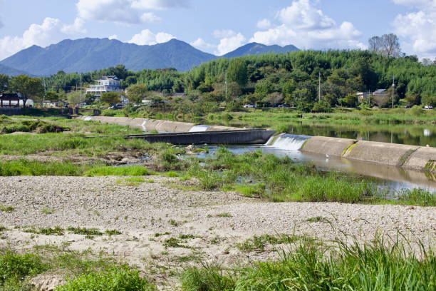 istock Small Weir on the Yeongsangang River in Damyang 2205874257