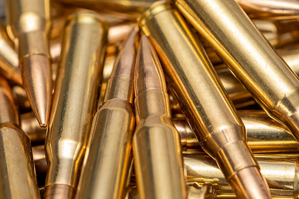 istock a bunch of rifle and machine gun ammunition. 2205880831