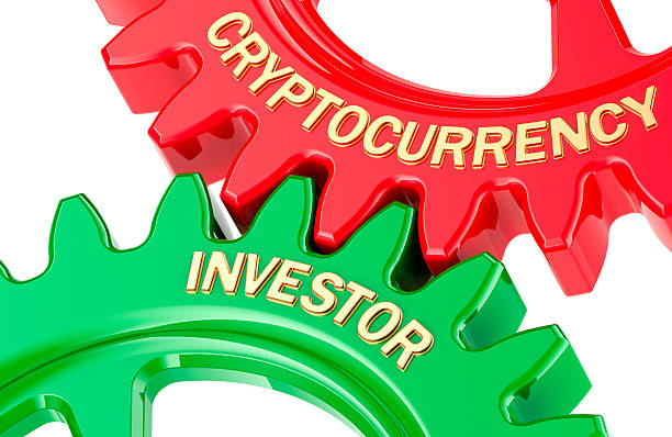 istock Cryptocurrency Investor concept, with colored gearwheels. 3D rendering 2205881201