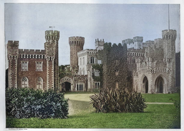 istock Johnstown Castle is a Gothic Revival castle located in County Wexford, Ireland, 1890s, 19th Century Vintage photograph 2205886183
