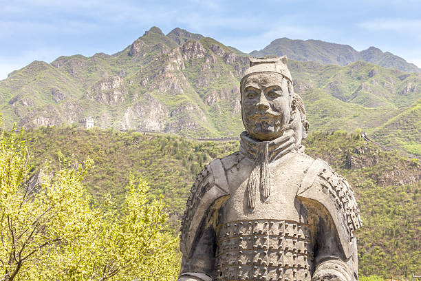 istock Warrior statues in the Great Wall of China 2205887557
