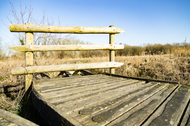 Entry not permitted Guildford wetland natural area Surrey England