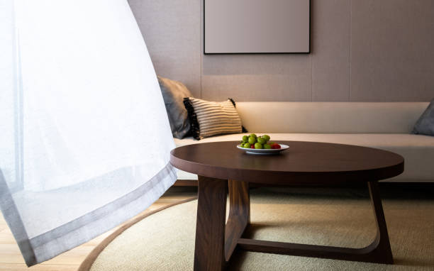 Modern living room with sofa and coffee table