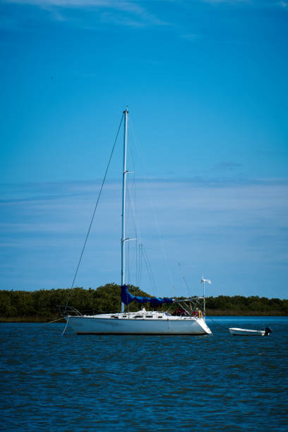 istock Sailboat moored near Lighthouse Park Boat Ramp, St. Augustine, FL. 2205894482