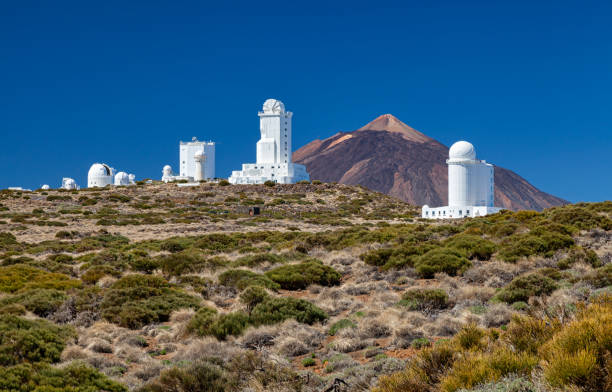 Telescope to visualize the cosmos on the Canary Island of La Palma, Spain.