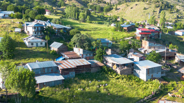 Giresun  mountain village photos  with drone