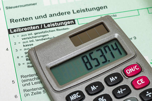 istock Tax return for the tax office 2205905825